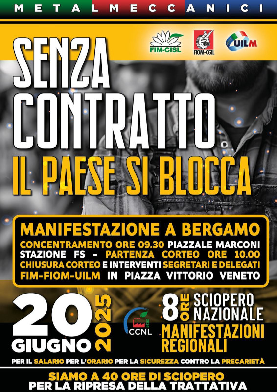 Sciopero 20 Giugno 2025 CCNL
